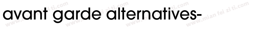 avant garde alternatives字体转换